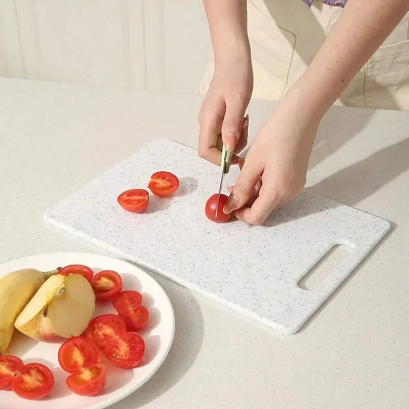 Marble Texture PP Cutting Board Antibacterial and Mildew Cutting Board Kitchen Vegetable Cutting Board Dishwasher Safe Qme