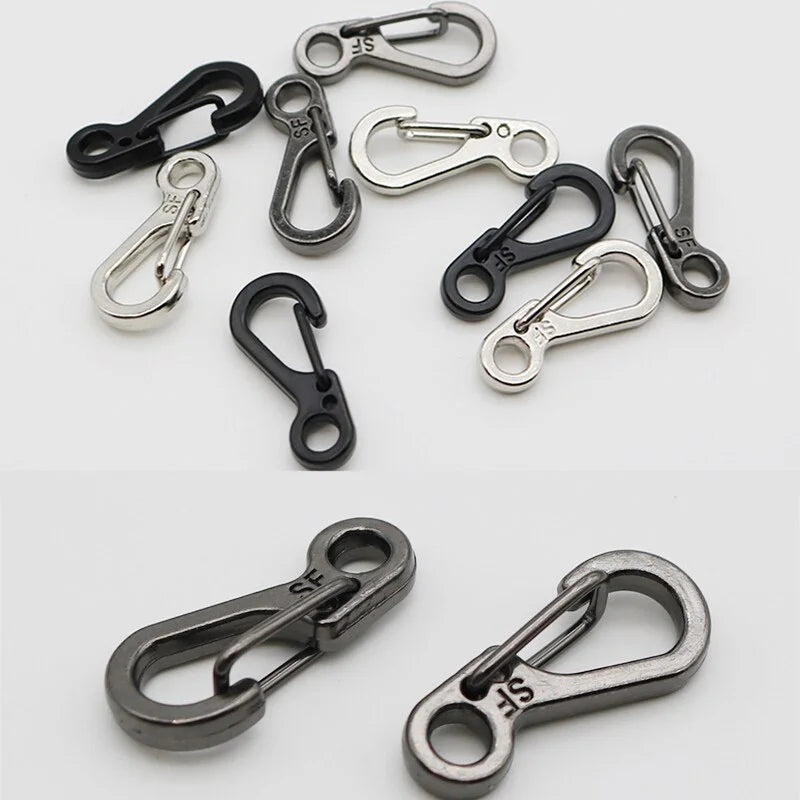 Lot Mini Carabiner Keychain Camping Gadgets EDC Survival Equipment Qme