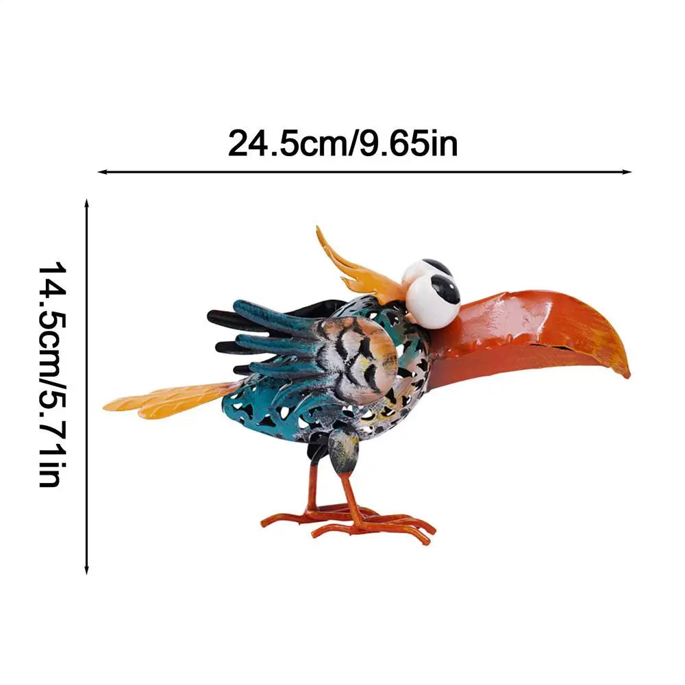 Outdoor Bird Decor Animal Yard Decorations Funny Big Eyes Mouth Qme B China Mainland