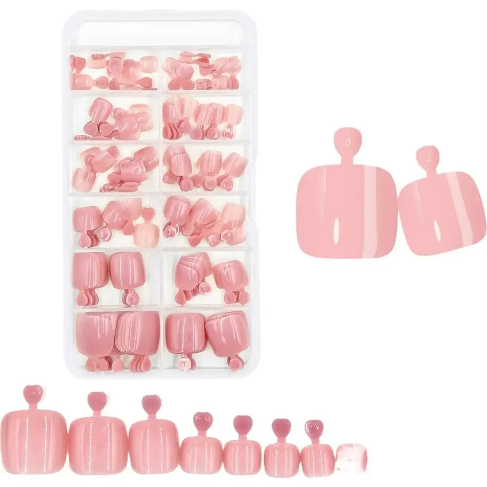 Solid Colored Toe Armor Toenails Feet Artificial Nails Nails Cover Toe Solid Fake False Color False Patch Toenails Full Nai M5T0 Qme G CN