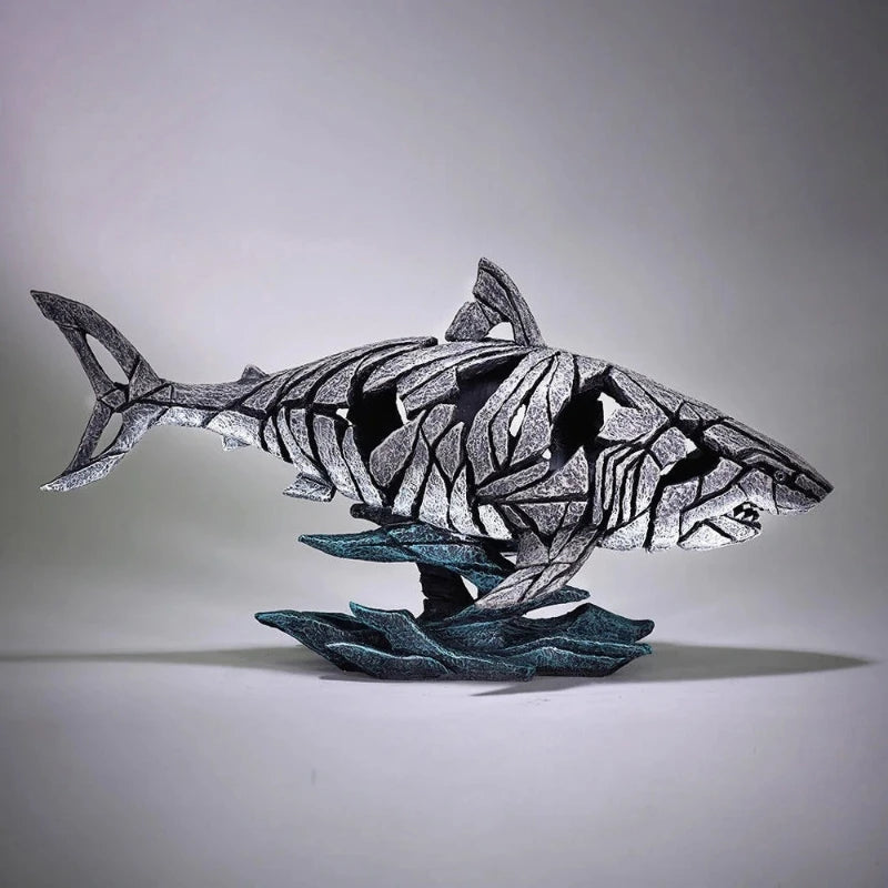 Animal World Sculpture Accessory Shark Sculpture Decor Jaws Animal Table Decor Resin Statue Room Bedroom Home Decoration Qme Style12 One Size