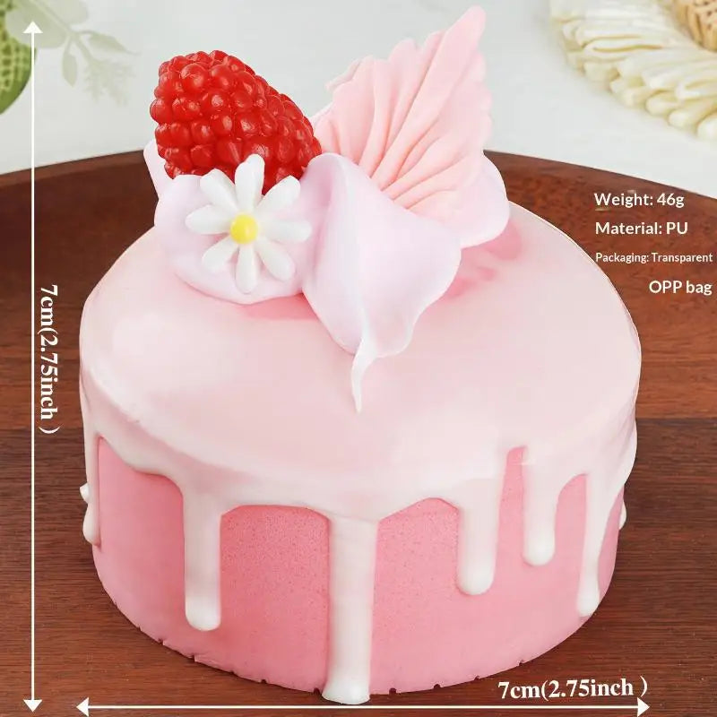 1pcs Fake Cake Soft Flavor Cake Model Simulation Props Food Model Cabinet Decoration Wedding Props Scale Model Decoration Qme A9