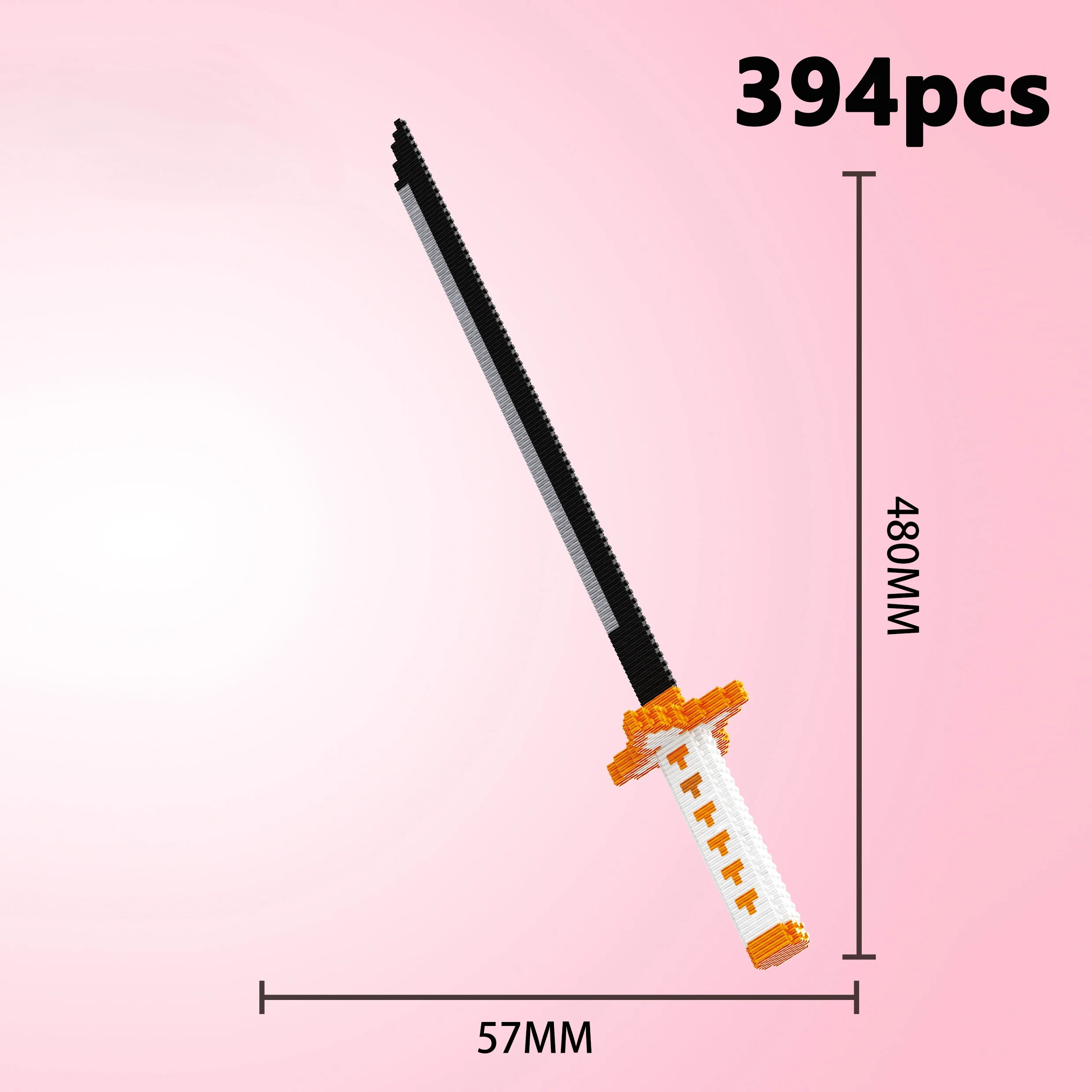 Sword Building Blocks Ninja Blade Katana Japanese Anime Butterfly Nichirin Knife Bricks Toys Children Adult Boys Girls Gift Qme Opp bag 4