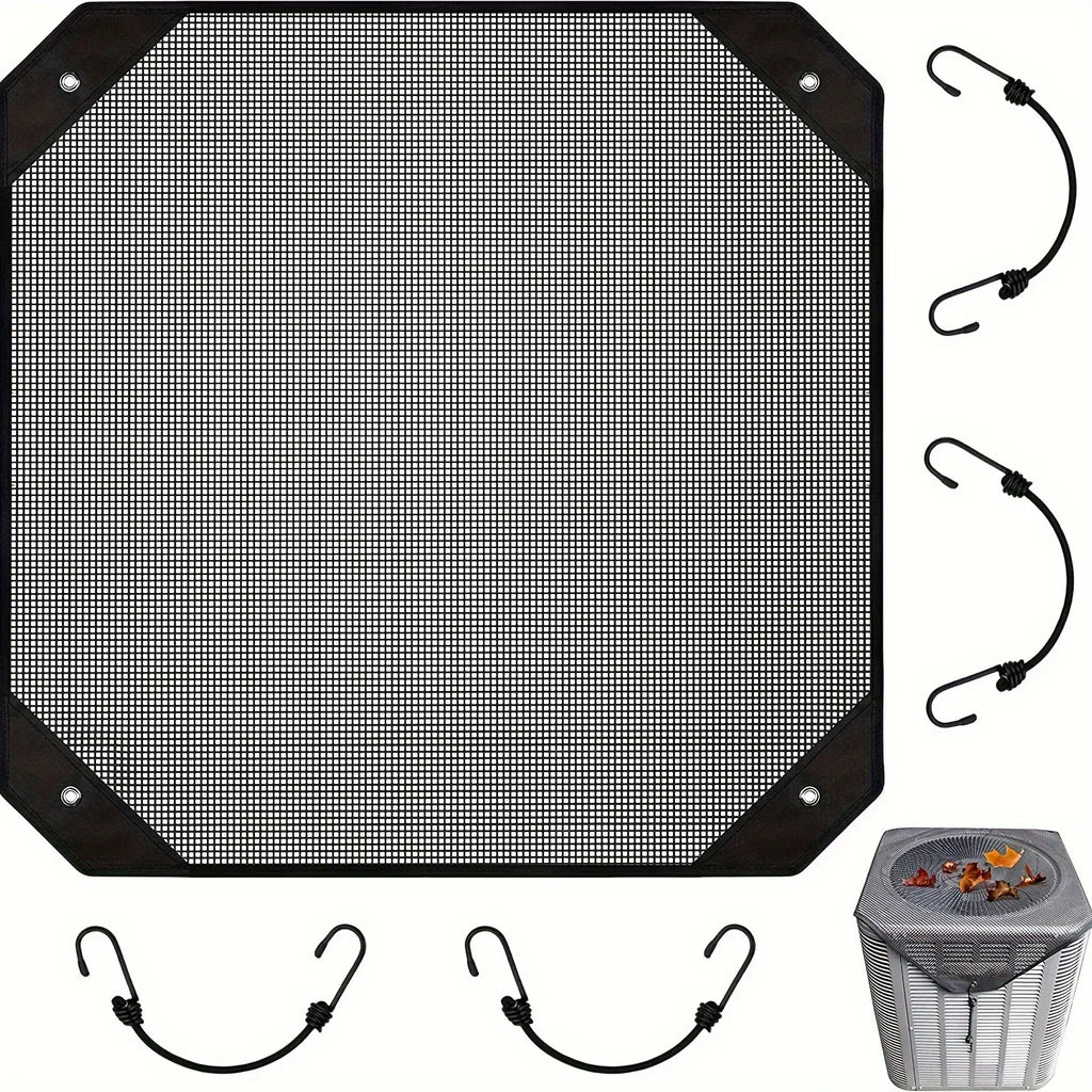 1pc, Durable Outdoor Air Conditioner Cover Water Resistant Fabric, Windproof Design, Protects Against Dust And Cold Air, Qme