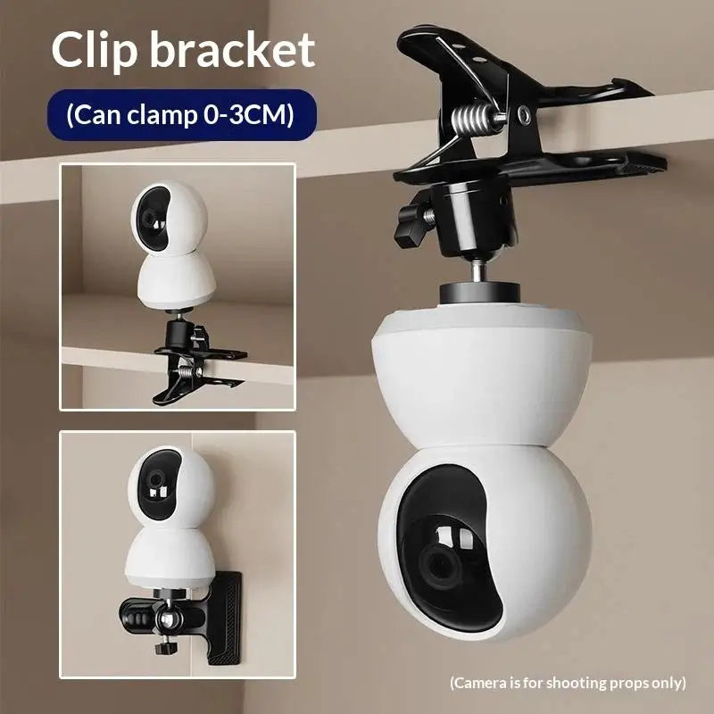 Universal Fit Metal Camera Clip Clamp 360 Swivel Photography Ball Qme