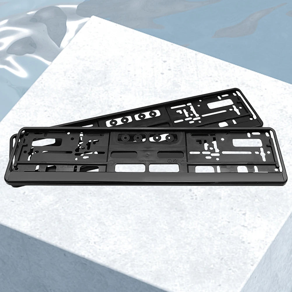 2Pcs Car Licence Plate Bracket Anti-corrosion Licence Plate Holder EU Standard License Plate Holder Mount Qme Default Title