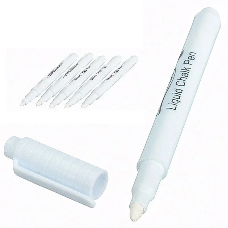 5/10Pcs White Liquid Chalk Blackboard Dust-free Erasable Chalk Glass Erasable Chalk Children Writing Tool Teacher Teaching Tools Qme