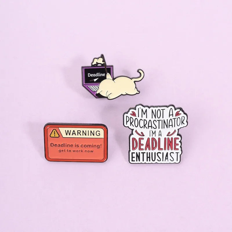 Cute Cartoon Cat With Laptop Enamel Pin Lovely Pet Computer Theme Metal Brooch For Clothes Decor Collection Holiday Small Gifts Qme