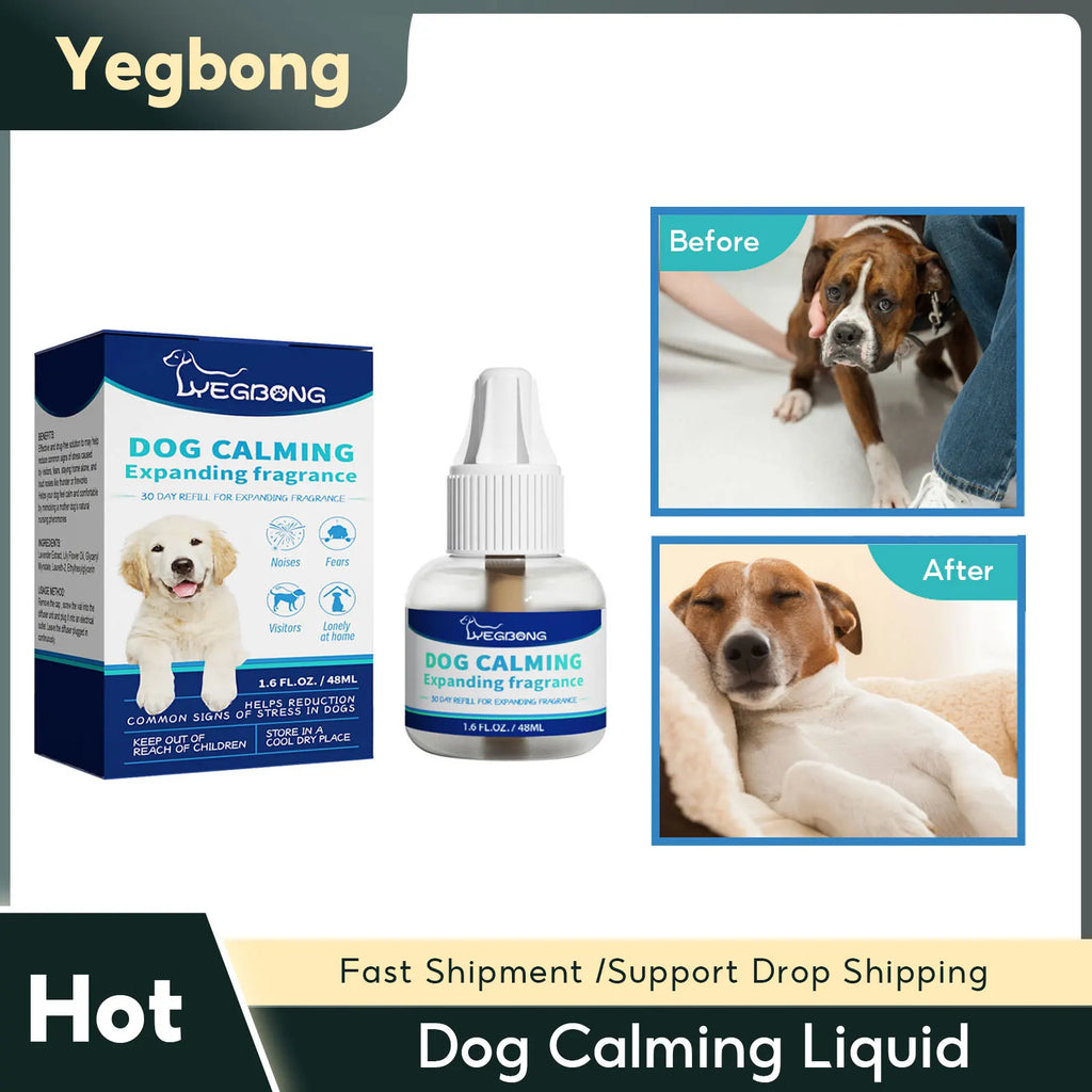 Dog Calming Liquid Reduce Dog Noise Pet Calming Manage Emotions Anti Scratching Puppy Cat Howling Fighting Prevention Pet Supply Qme Default Title