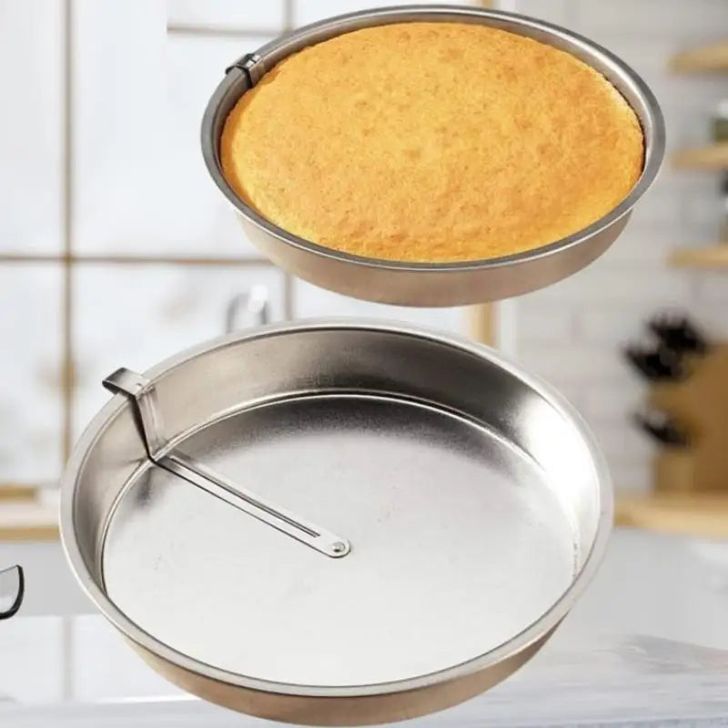 Stainless Steel Food Grade Round Cake Tray Baking Tool Mold Kitchen Qme