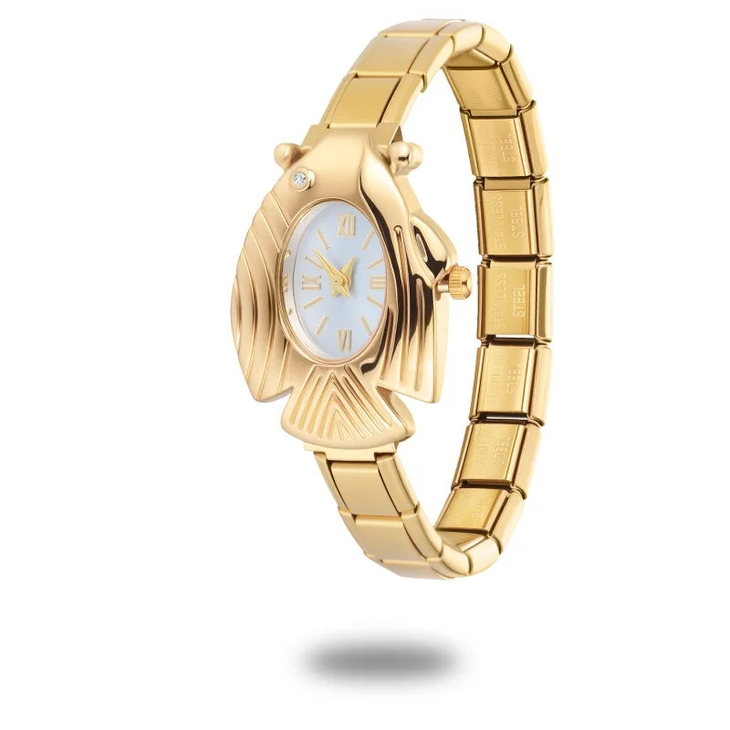 Fashion Watch Women's DIY Width Italian Elastic Charm Stainless Candy