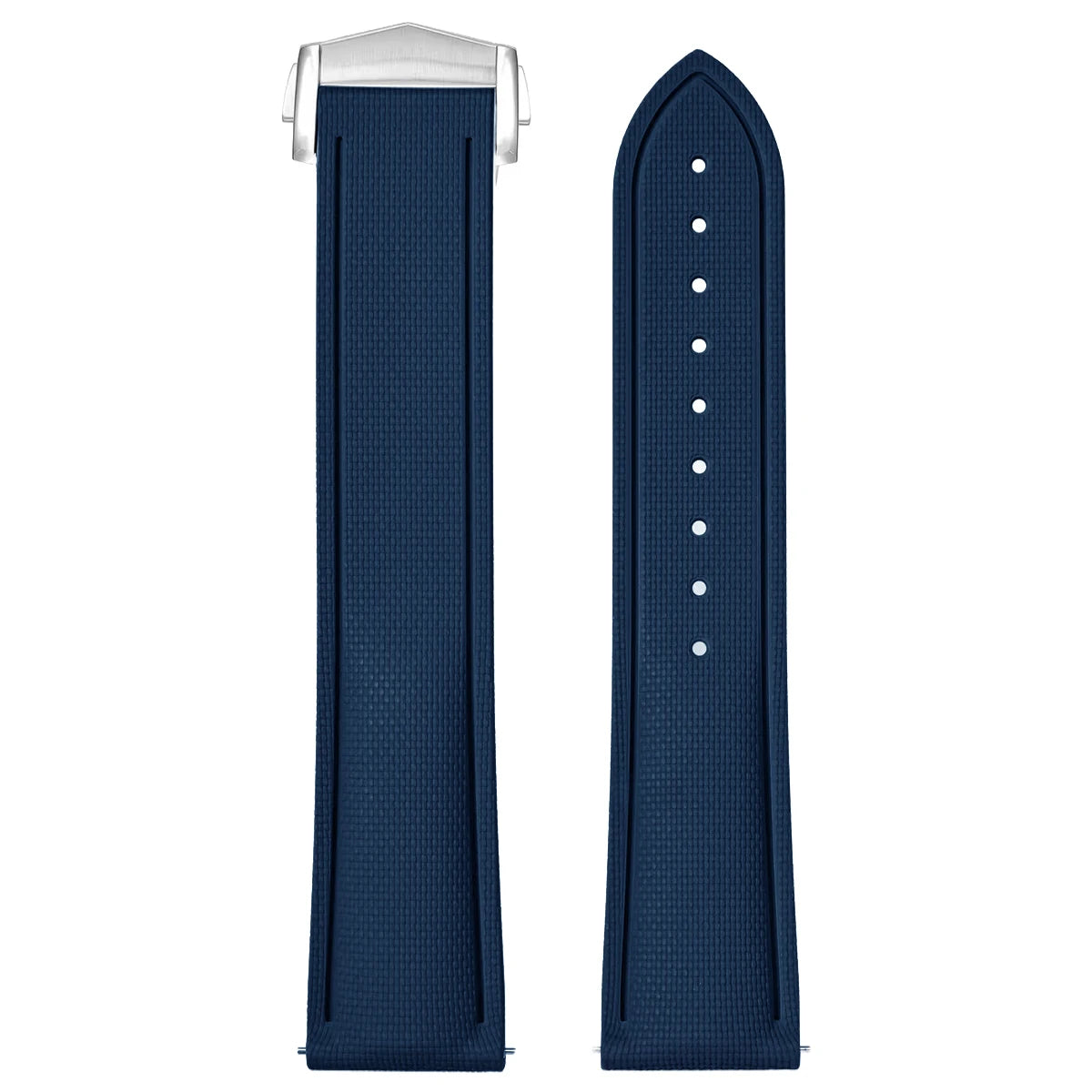 Fluoro Rubber Strap for Omega Seamaster 20mm 21mm 22mm FKM Quick Release Universal Watch Band Accessories for Rolex for Tudor Qme Dark Blue 20mm
