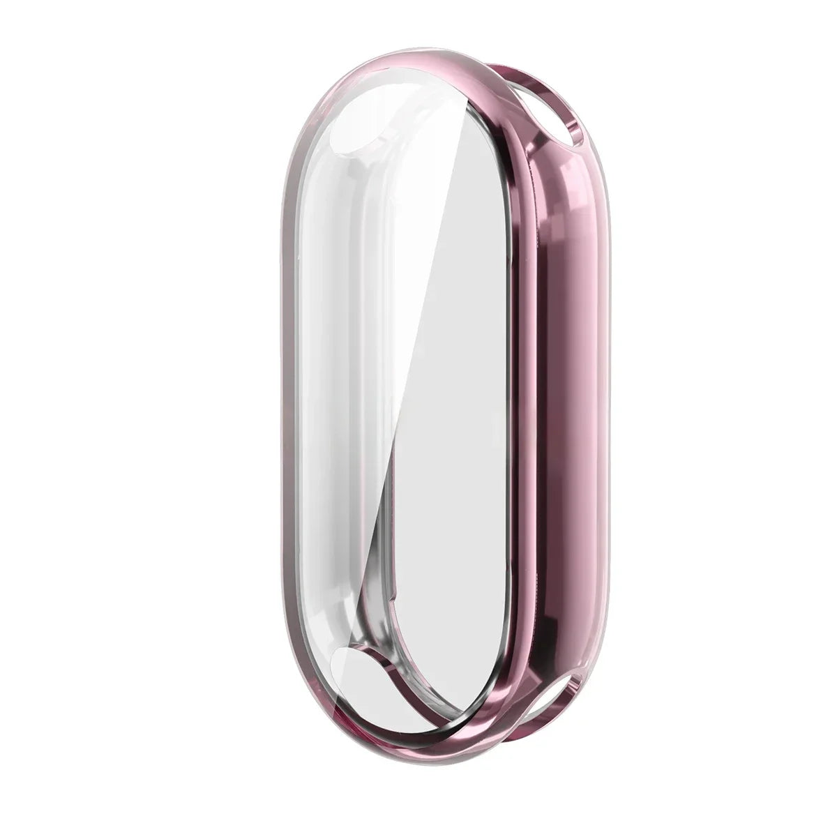 For Xiaomi Mi Band 9 Full Cover PC Case For Xiaomi Mi Band 8 Screen Protector For Mi band8 Protective Case TPU Watch Case Qme Pink for Mi Band 9