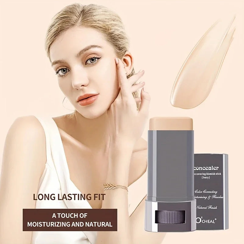 Cream Foundation Stick Flawless Satin Powder Long-lasting Waterproof Qme