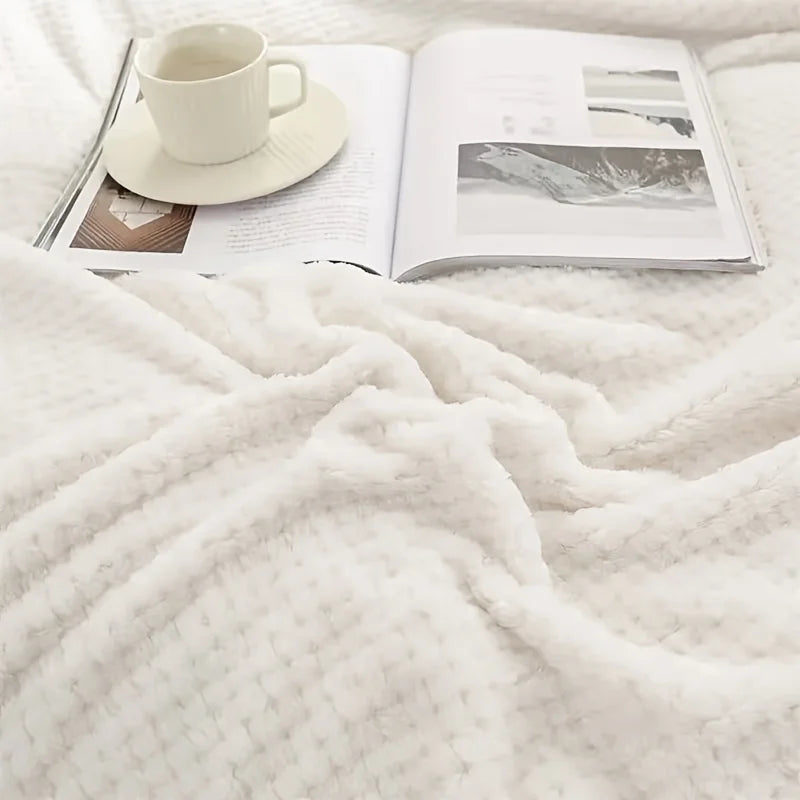 1 solid color flannel blanket, coral fleece sofa cover blanket, air conditioning blanket, nap blanket Qme