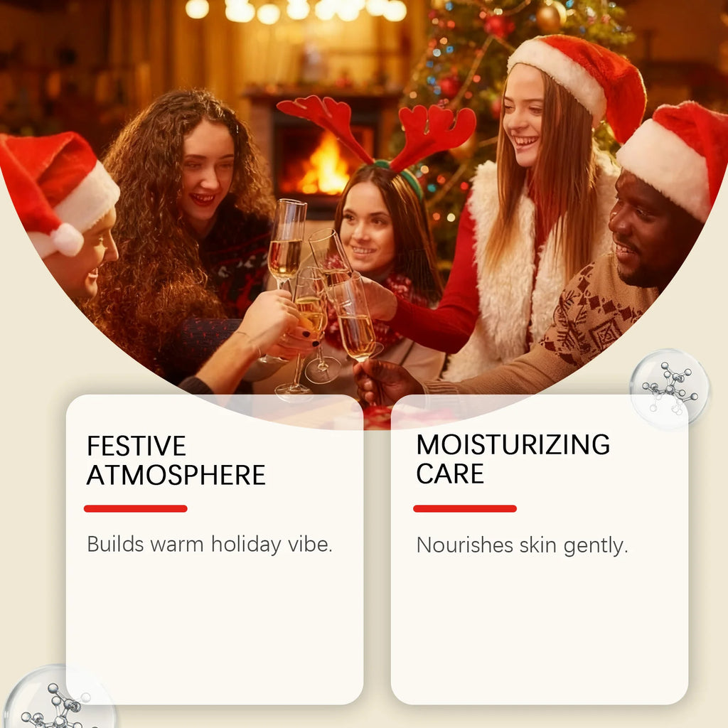 Holiday Moisturizing Fragrance Essential Oil Set for Aromatherapy Diffuser & Skin Care Christmas Gift Scent Relaxing Hydrating Qme