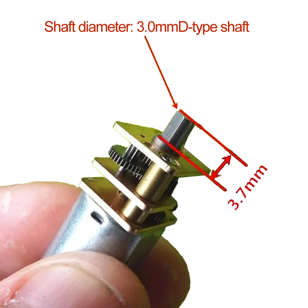 For DIY Projects DC 5V Gear Motor DC 5V Full Metal Gearbox No-load Current 25mA No-load Speed 47 Rpm For Chainsaw Adapter Qme