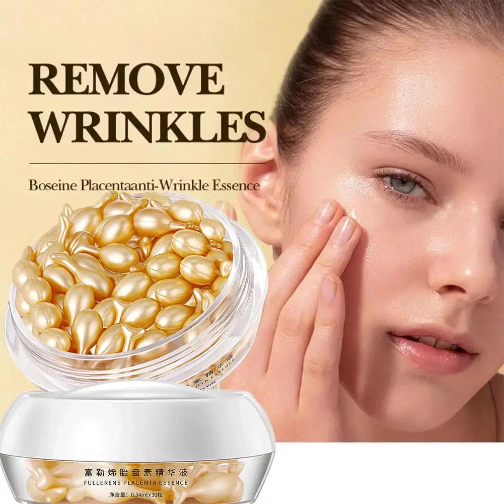 Placenta Capsule Facial Serum Reduce Fine Line Spot Acne Removal Qme