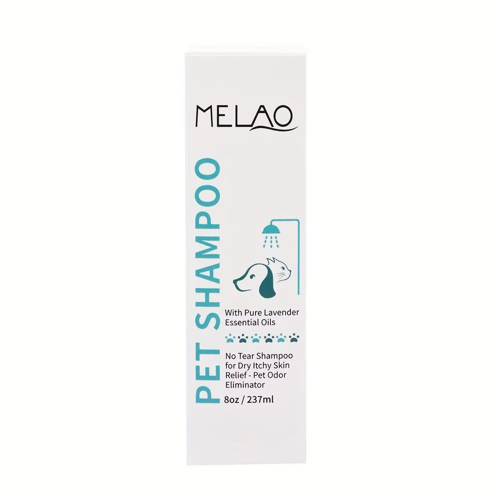 Melao Natural Pet Accessories Shampoo Puppy & Kitten Dog Shampoo Dry Skin & Itch Relief Pet Shampoo for Dogs Qme