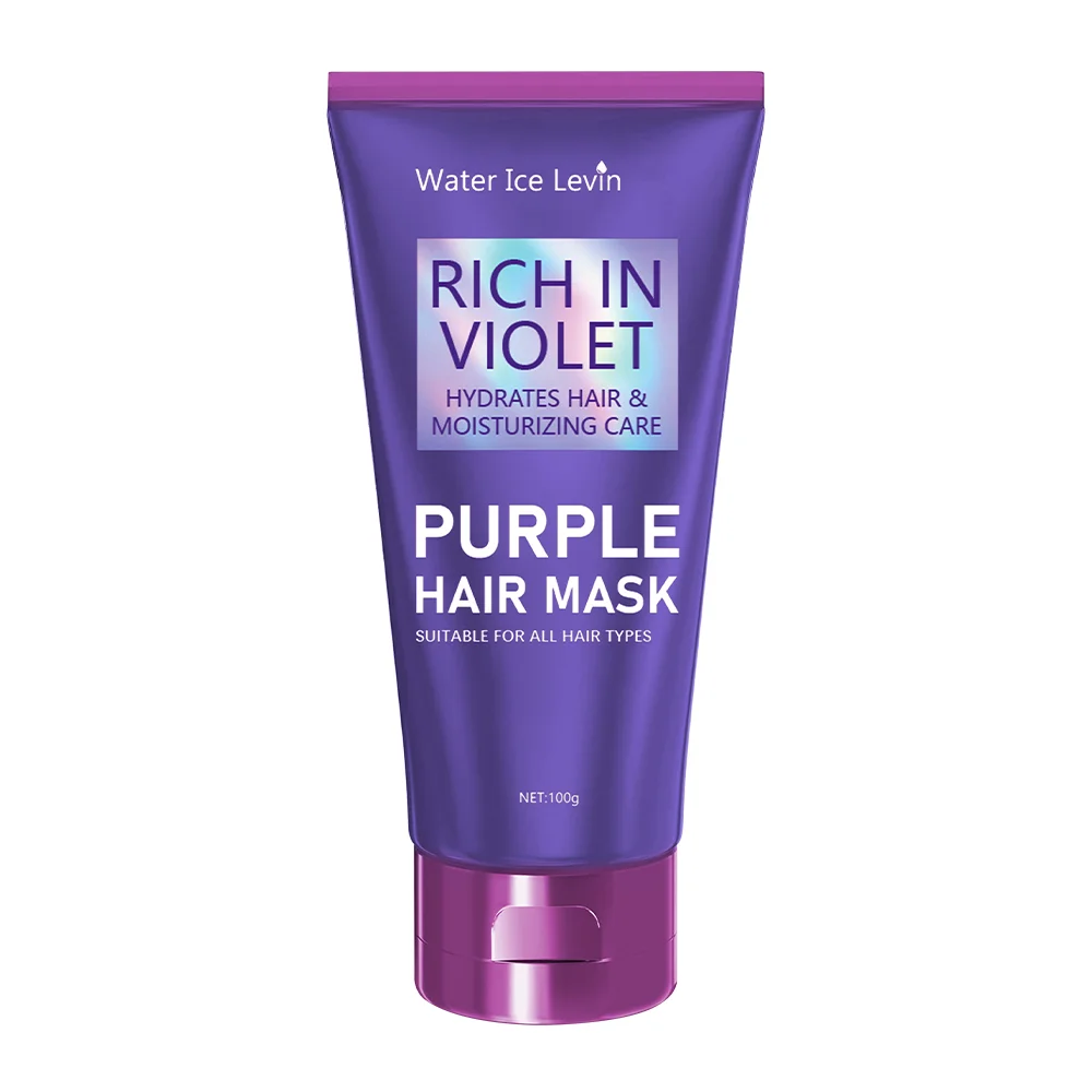 Purple Repair Hair Mask Keratin Deep Nourishing Dry Frizzy Damaged Treatment Collagen Magical 5 Second Soft Shiny Care Qme A