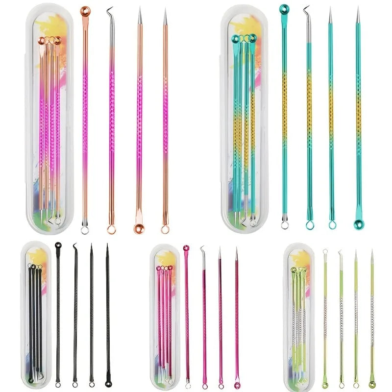 Stainless Steel Blackhead Remover Tool Professional Comedone Acne Qme