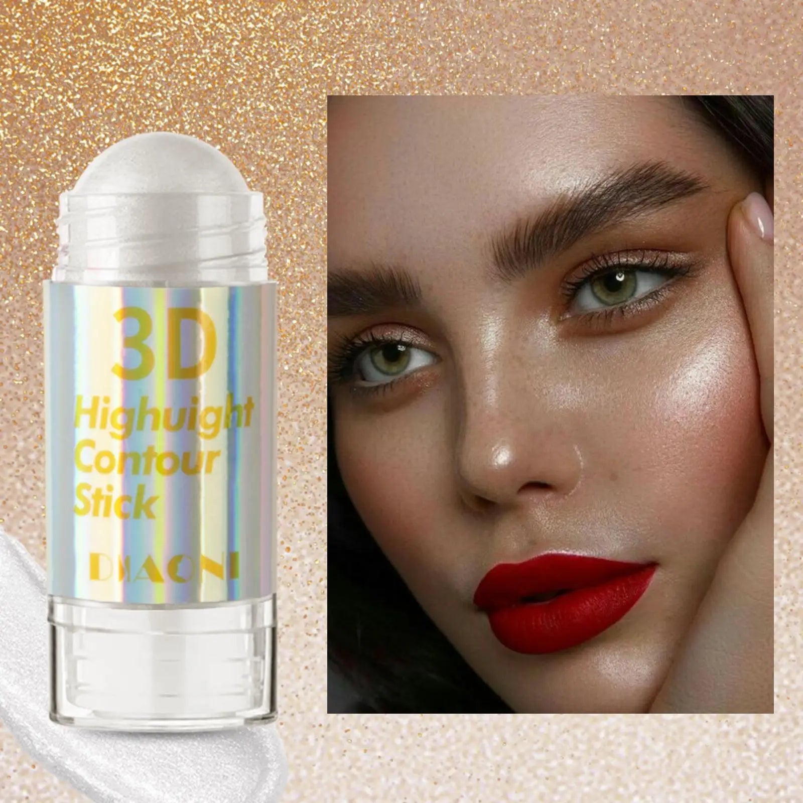 6 Colors 3D Face Brighten Highlighter Bar Cosmetic Contour Bronzer Qme 01