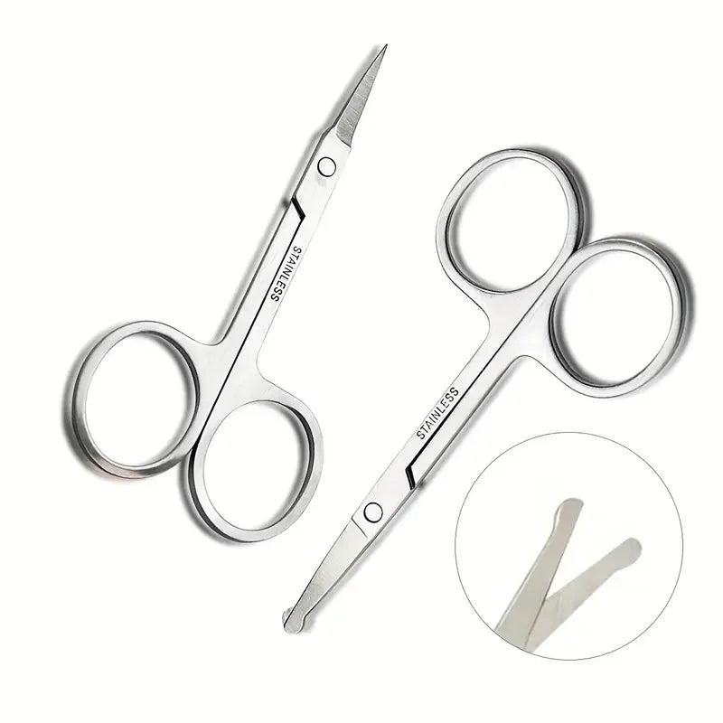 Eyebrow Scissors Beauty Eyelashes Hair Trimmer Beard Eyebrows Makeup Qme