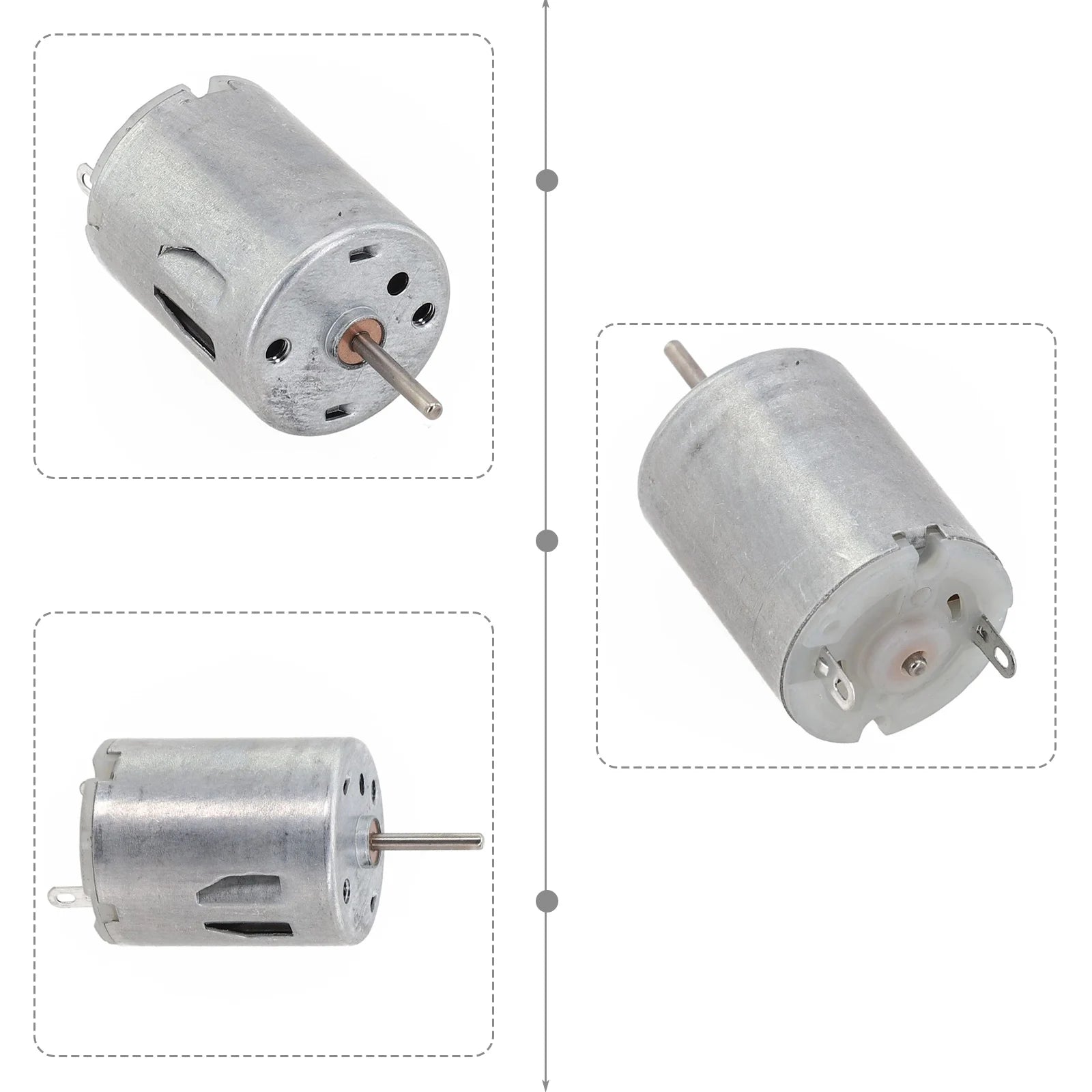 DIY Electric Machine Tool Mini 280 DC Motor DIY Motor Voltage Range DC 6V-12V Output Shaft Length 12.3mm Electric Machine Tool Qme