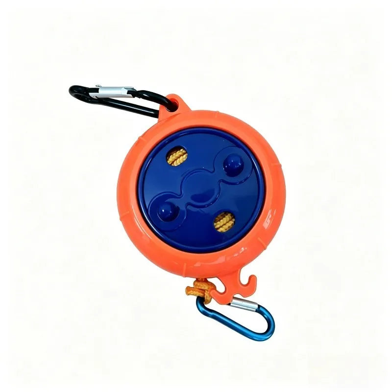 33ft Portable Travel Clothesline Adjustable Clips Hotel Camping Qme Orange