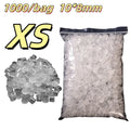 ROKYO 1000PCS Disposable Steady Tattoo Ink Cups Plastic Pigment Clear Holder Container Caps Permanent Makeup Microblading Supply Qme XS 1000PCS