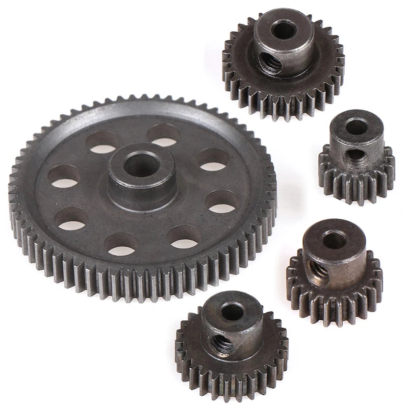 HSP Steel Metal Spur Differential Main Gear 17T/21T/26T/29T/64T Pinion Gear Qme