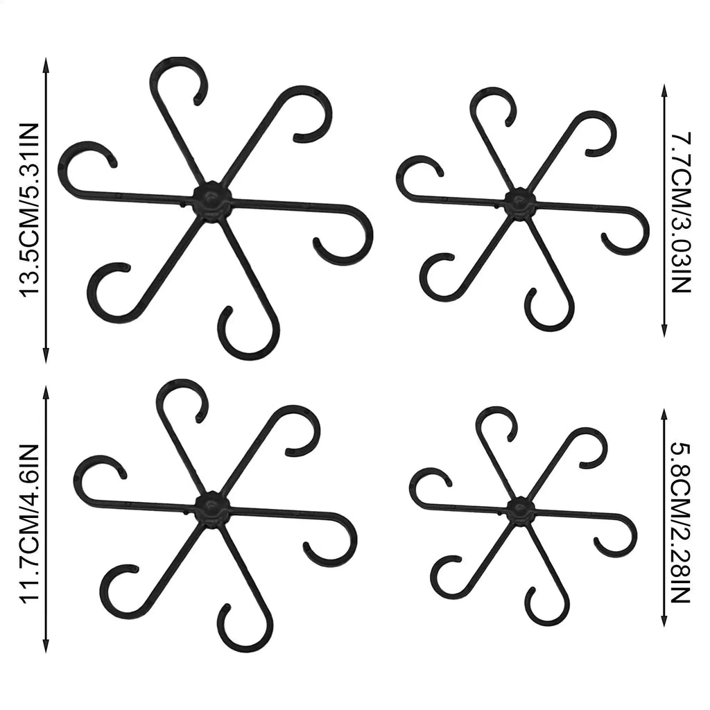 Plant Support 4PCS Climbing Plant Stem Holder Hooks Fixing Clips for Supporting Climbing Alocasia Monstera Vines Flowers Qme
