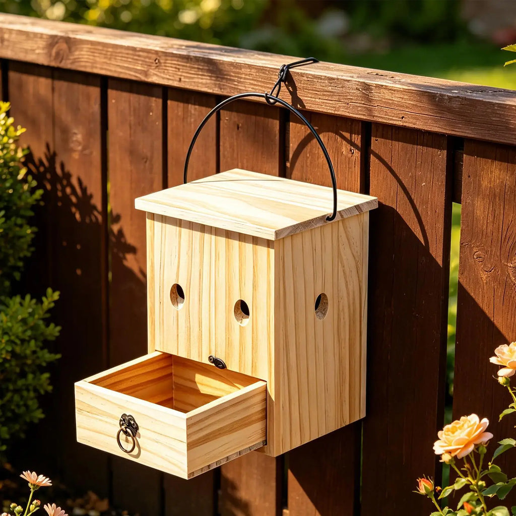 Wasp Catcher Wooden Reusable Bee Control Catcher Reusable Bee Trap For Outside For Orchard Farm Garden Patio Courtyard Outdoor Qme