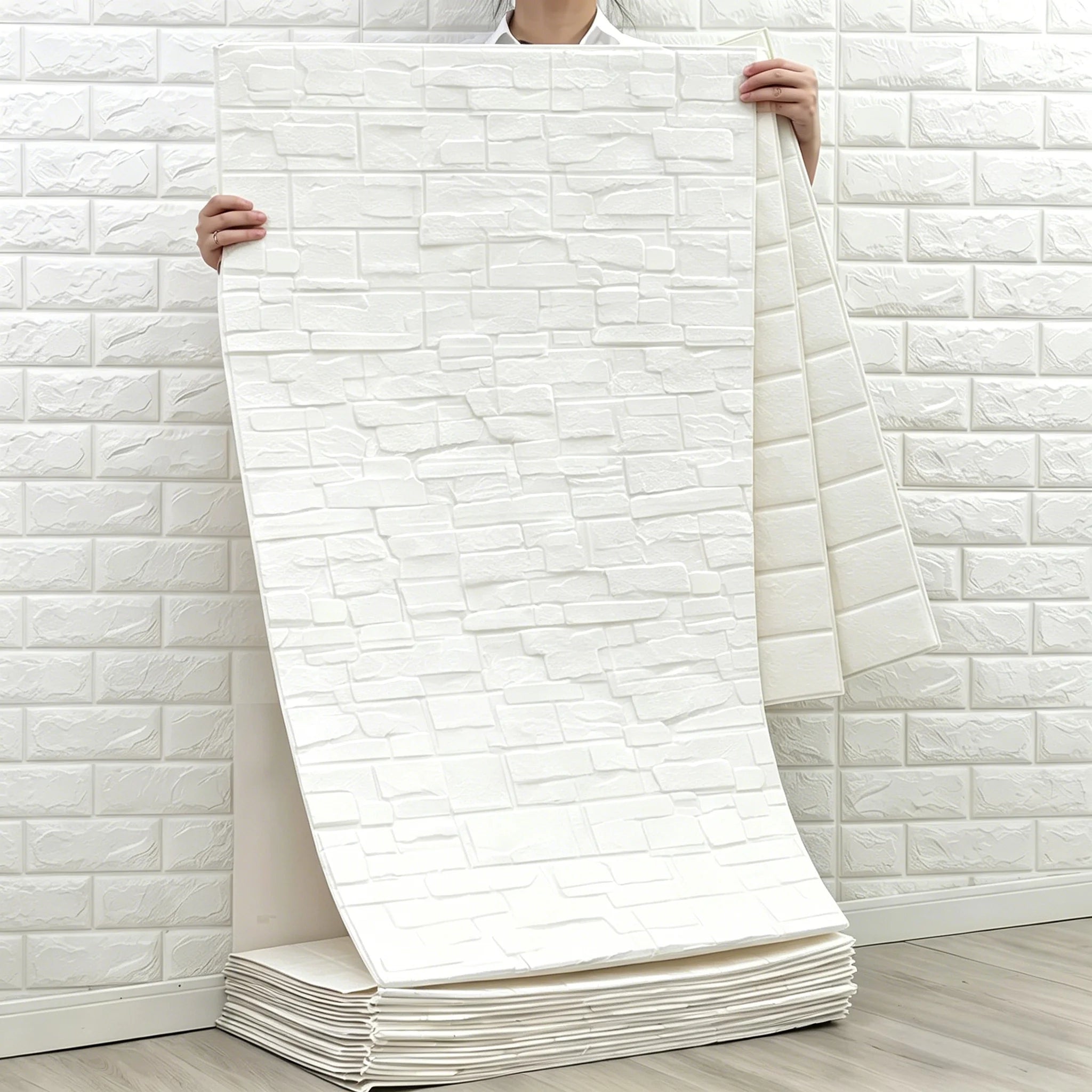 Vintage Imitation Brick Wallpaper 70cmx100cm Waterproof Self Adhesive Qme