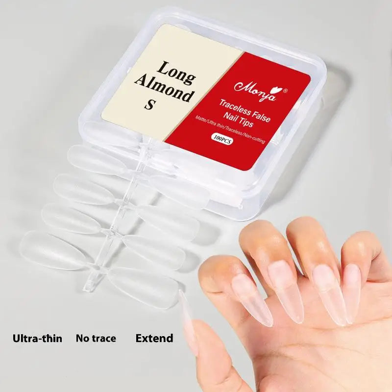 Box Fake Nails NO Polishing Trace Demal Press False Thin Nail Tips Qme