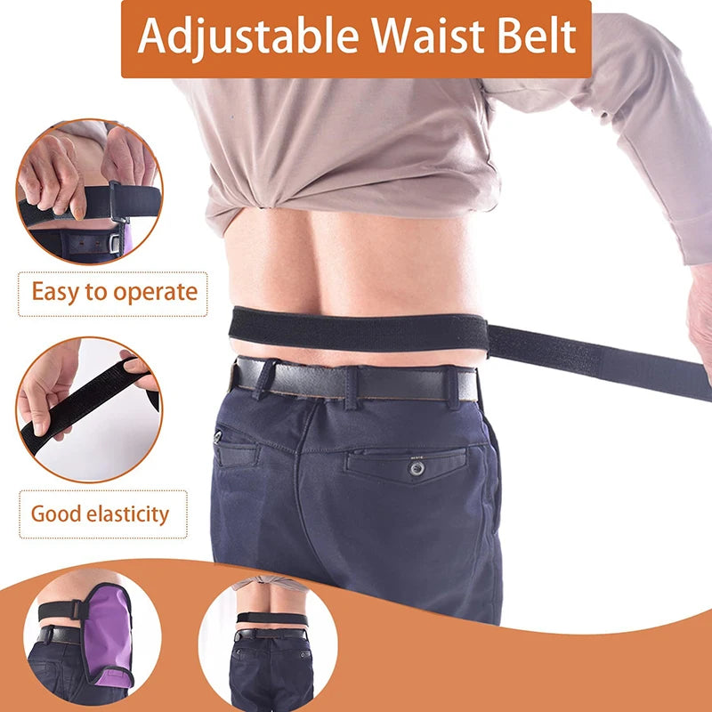 Ostomy Bag Cover Water Resistant Adjustable Waist Fixed Load-bearing Qme