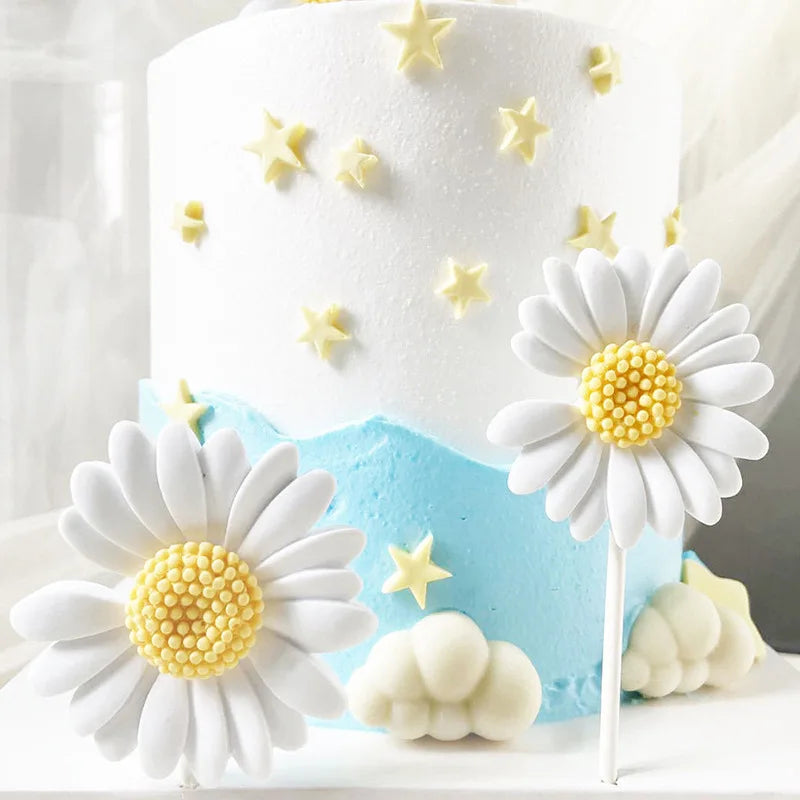 3D Daisy Flower Mold Sun Silicone Aromatherapy Epoxy Soap Candle DIY Qme