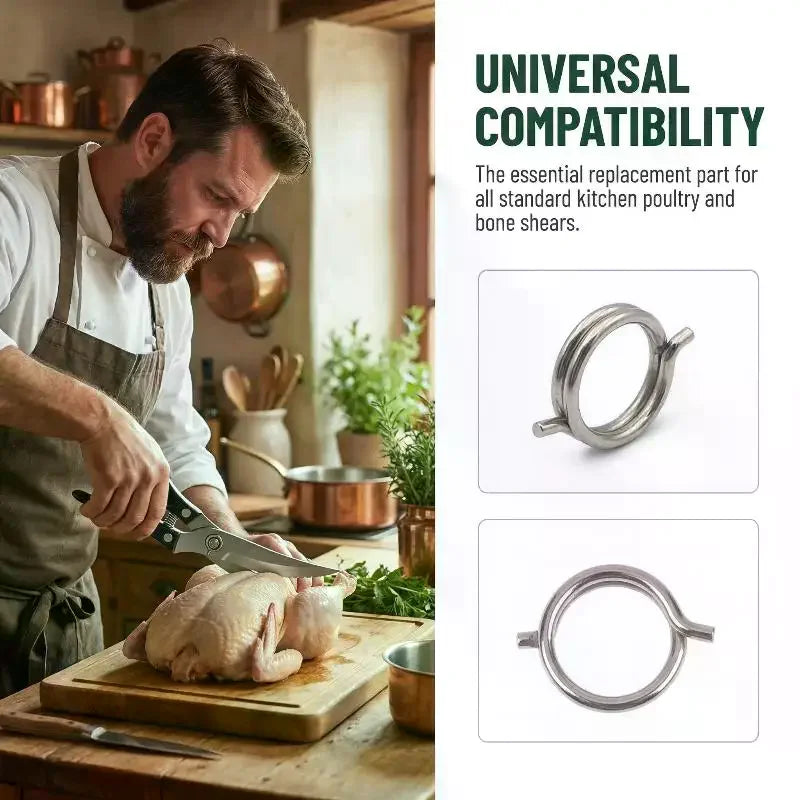 5/10Pcs Chicken Bone Scissors Accessories Spring Wire Diameter 1.8mm/2mm Stainless Steel Torsion Spring Qme