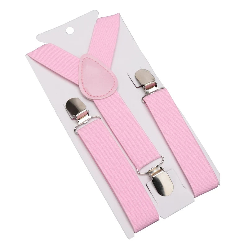 Kids Suspenders Soild Fashion Children Boys Braces Girls Adjustable Suspenders Kid Designer Belts Baby Wedding Accessories Qme Pink China Mainland