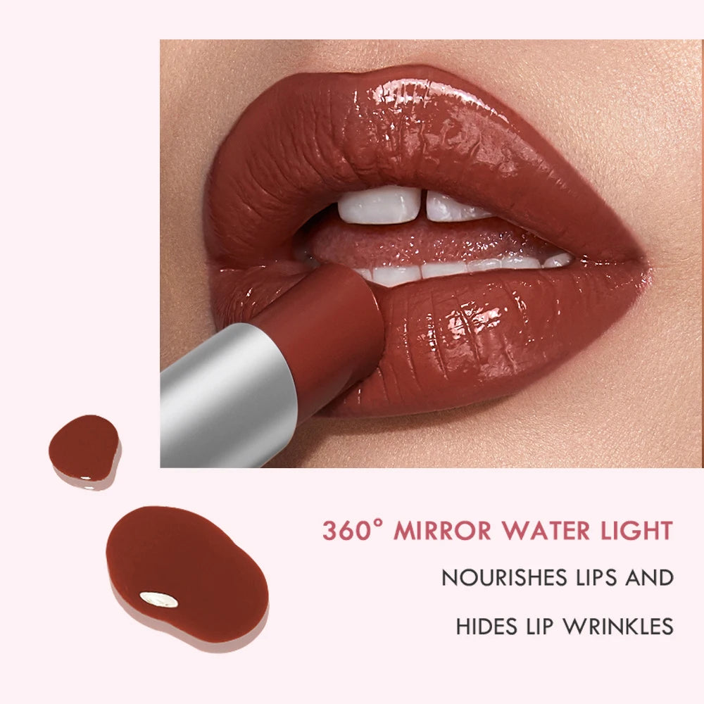 Hydrating Berry Shine Lipstick Long-lasting Plump Lip Cream Qme