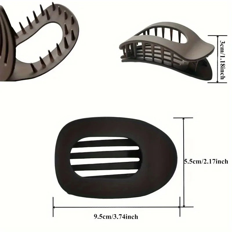 Hair Clips Grip Flat Round Curved Design Thick Thin Qme