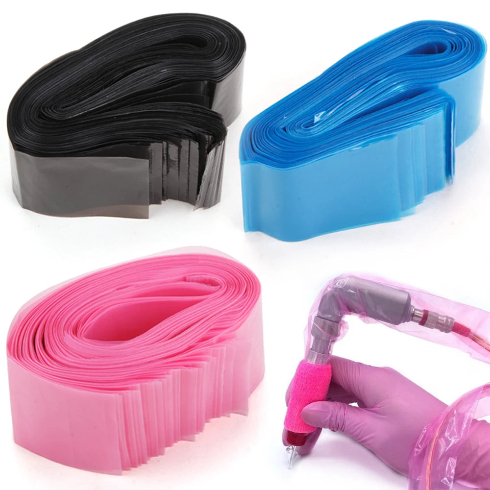 100Pcs Tattoo Clip Cord Covers Disposable Tattoo Clip Cord Sleeves Covers Supply Tattoo Machine Accessory Protection Bags Qme