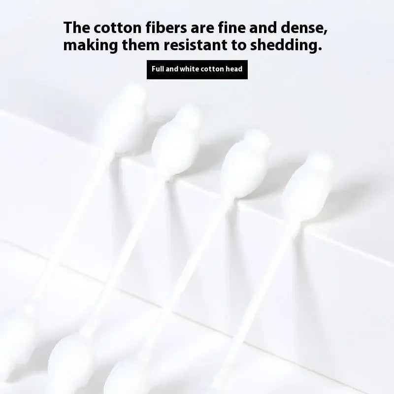 Double Cotton Swabs Cleaning Makeup Organic Pointed Buds Paper Pets Qme
