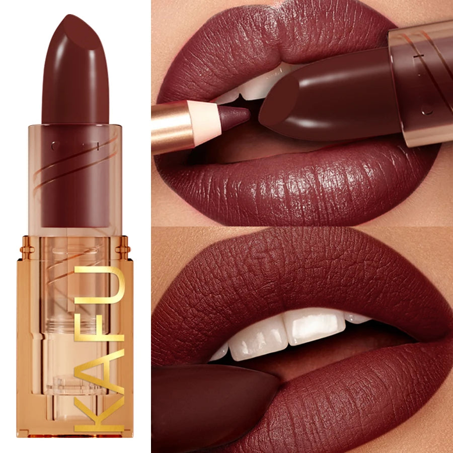 Professional Lipstick Waterproof Lips Makeup Long Lasting Pigment Qme