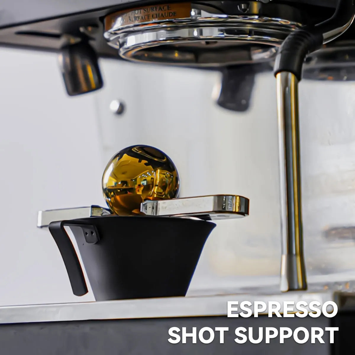 Espresso Accessories Cooling Ball Holder Premium Stainless Steel Qme