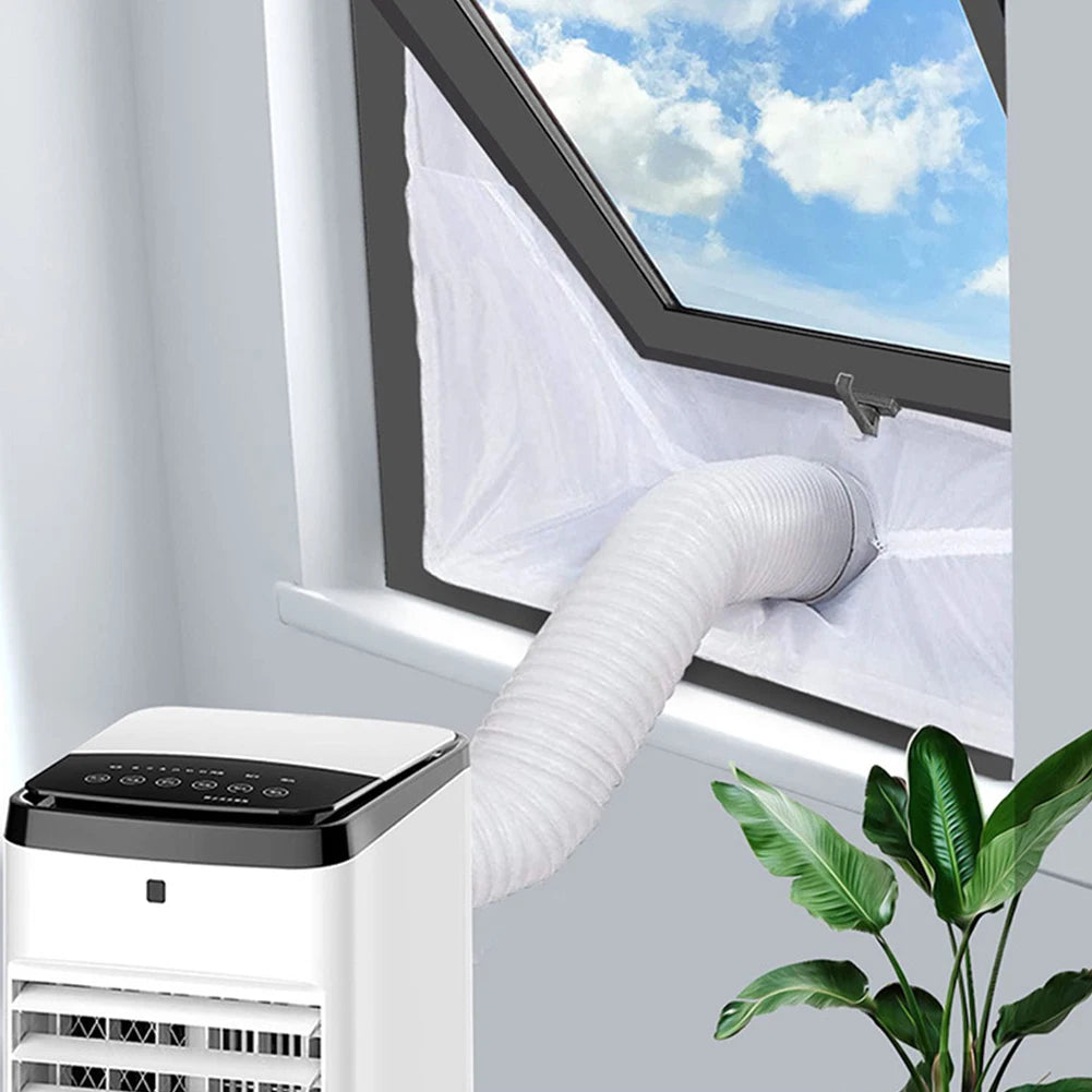 Portable AC Window Seal Kit 300/400cm Adjustable Air Conditioner Exhaust/ Sealing Cloth For Horizontal Vertical Sliding Windows/ Qme