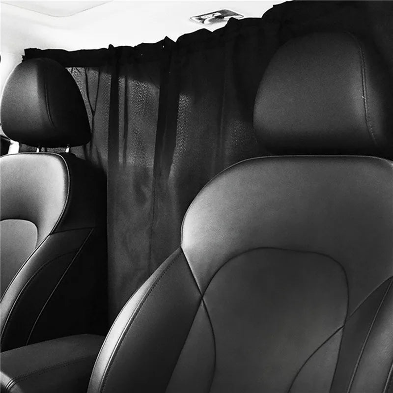 2pcs/set Taxi Car Isolation Curtain Partition Protection Curtain Commercial Vehicle Air Conditioning Sun Shade Privacy Curtain Qme
