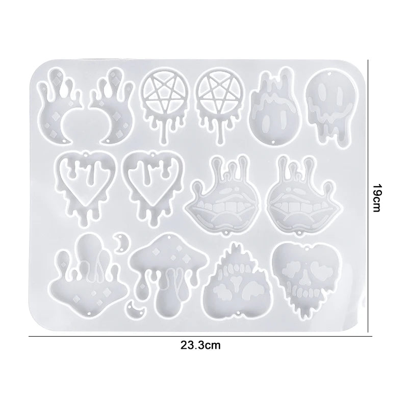Earring Resin Silicone Molds Pendant Epoxy DIY Craft Women Earrings