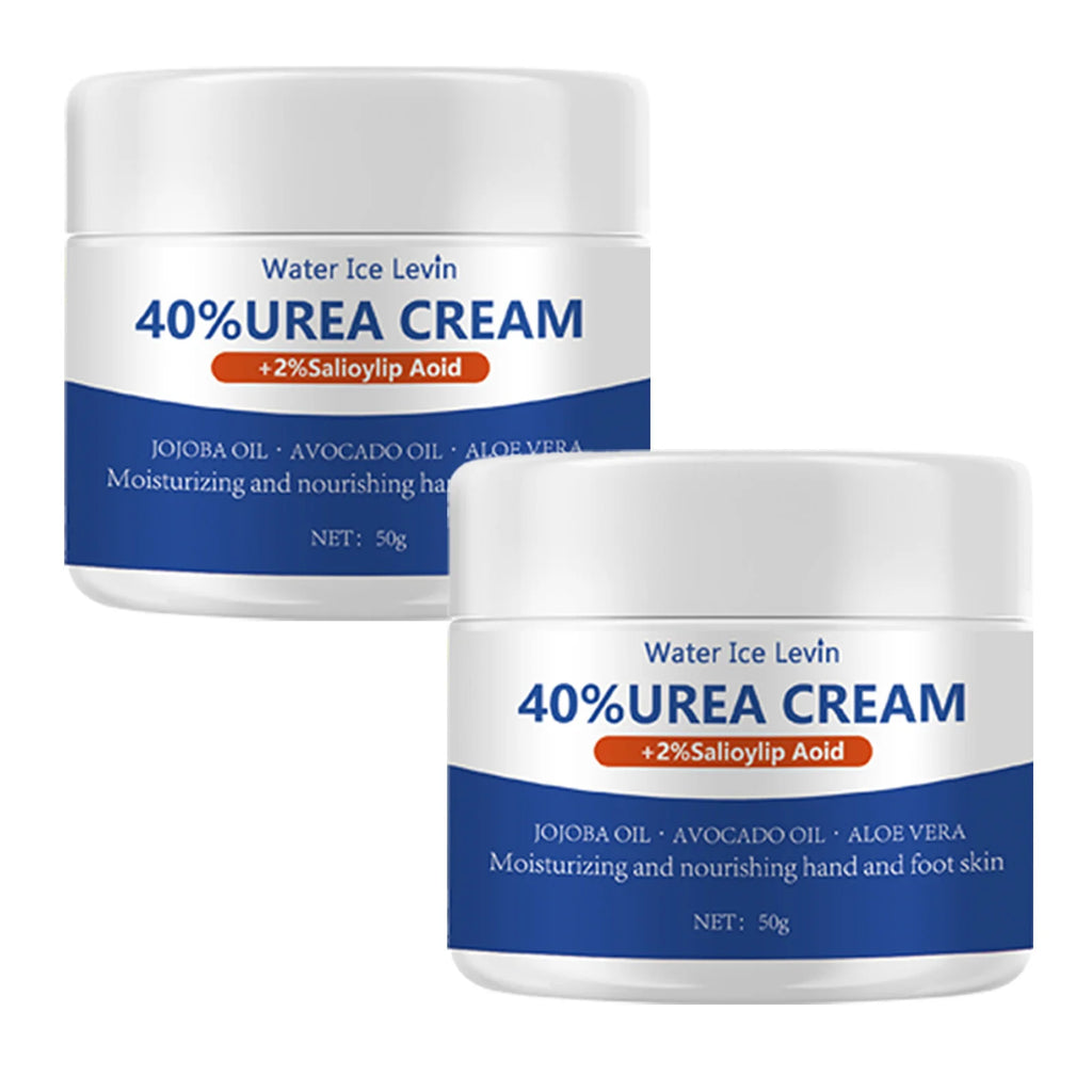 50g Ultra Moisturizing 40% Urea Aloe Vera Foot Cream to Soften Cracked Feet - Gentle Exfoliating Daily Foot Care Solution Qme