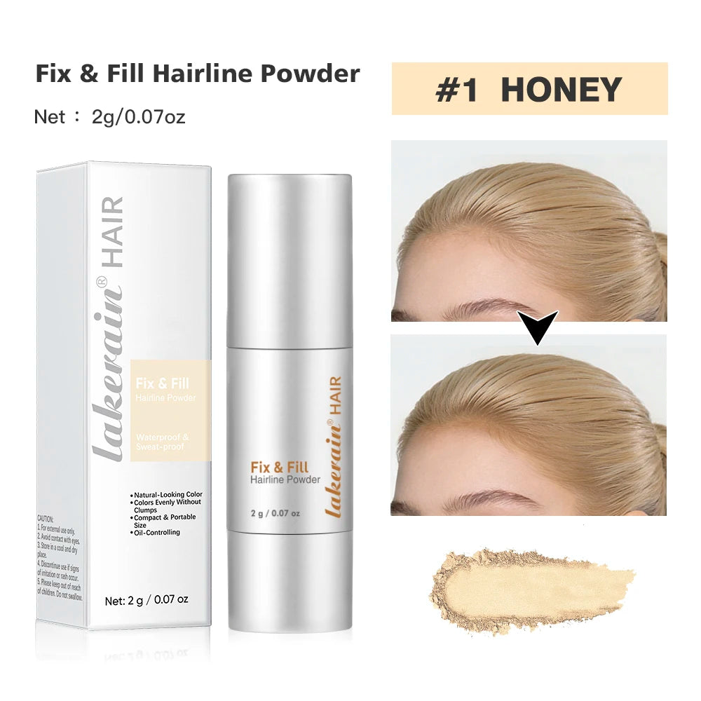 Hairline Filler Powder Repair Long-lasting Makeup Eyebrow Contouring Qme 01 Honey 2g